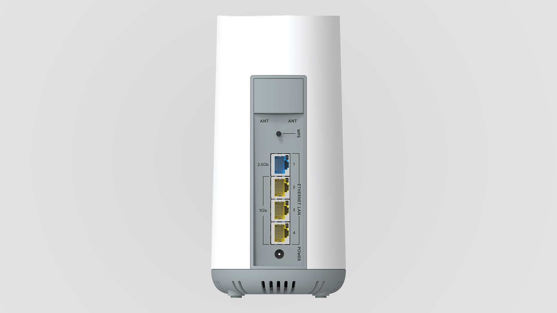 Gateway device; supports wired & Wi-Fi connections and external antenna.